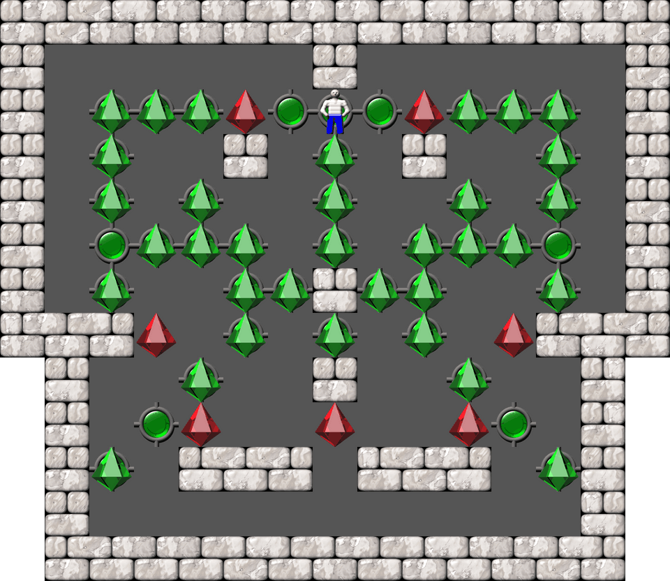 Sokoban Laizhufu and LZY Arranged level 49